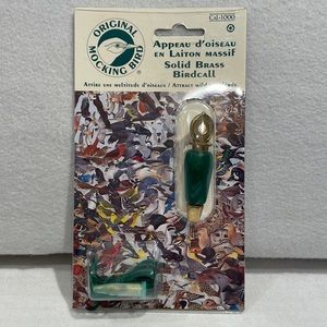 Original Mocking Bird Solid Brass Birdcall Cal-1000 NEW! Wild Songbirds